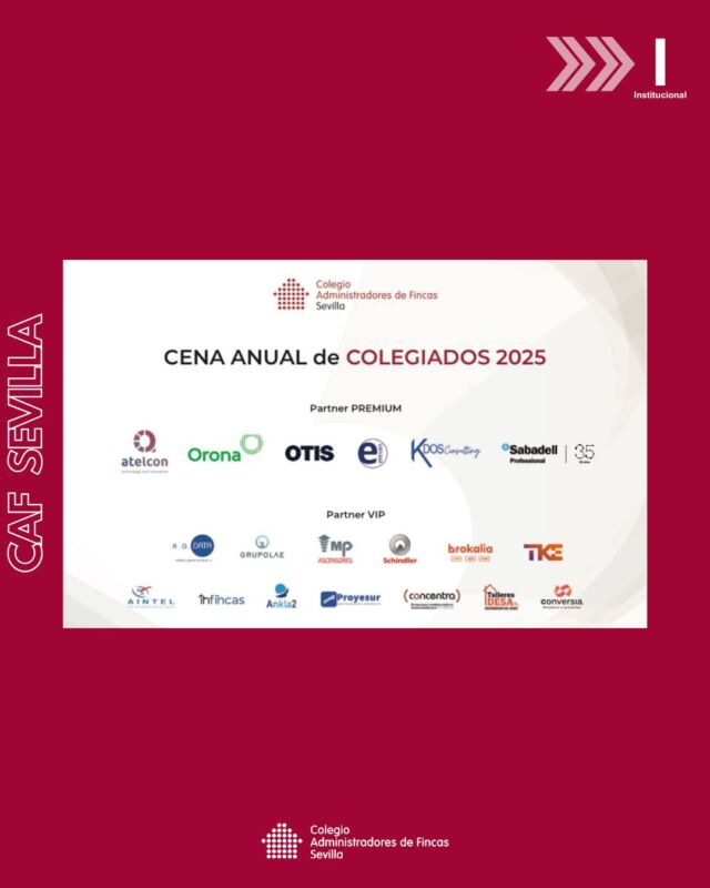 🌟 Esta noche celebramos nuestra Cena Anual de Colegiados, un encuentro muy especial para nuestro colectivo.

Queremos agradecer de nuevo a todas las entidades colaboradoras su apoyo, compromiso y confianza.
Gracias a vuestra implicación, este evento vuelve a hacerse posible un año más.

🤝 ¡Nos vemos esta noche para disfrutar, compartir y celebrar juntos!