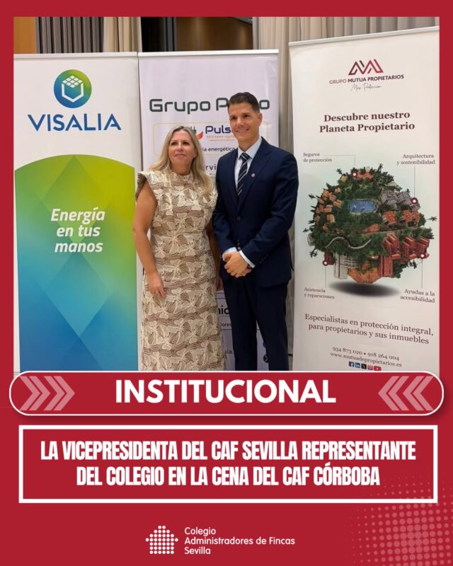 🤝 El CAF Sevilla ha estado representado en la Cena Colegial del @cafcordoba por nuestra Vicepresidenta 2ª, Inmaculada Pérez, celebrada en el Parador de la ciudad cordobesa, compartiendo una noche especial junto a compañeros y representantes de la profesión.

🥂 Una velada estupenda para reencontrarnos, compartir experiencias y seguir estrechando los lazos entre nuestros Colegios. ¡Enhorabuena al CAF Córdoba por la organización!