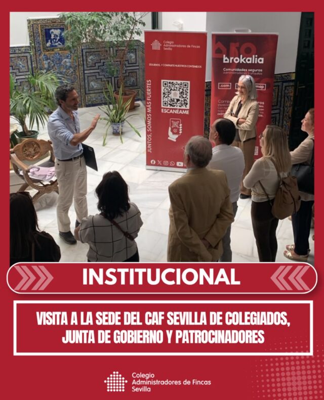 🏛️ ¡100 años de historia merecen ser contados! Hoy hemos abierto las puertas de la sede del CAF Sevilla para compartir con colegiados y representantes de nuestra corporación, una visita por la historia de este emblemático edificio y las huellas que ha dejado el paso del tiempo.

🤝 Gracias a @brokalia y @grupo_lae por su colaboración y por hacer posible esta iniciativa. Y esto no acaba aquí: seguimos celebrando el centenario de nuestra sede y muy pronto habrá nuevas visitas para seguir descubriendo su historia.