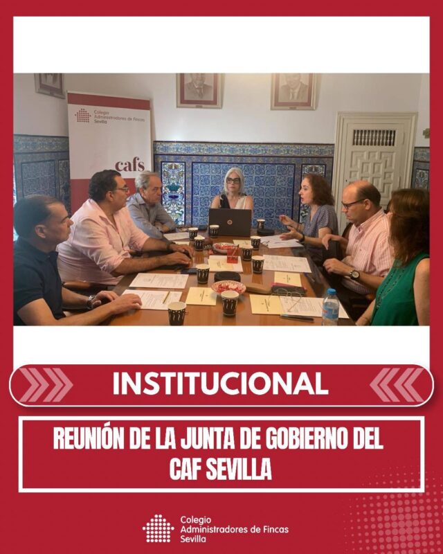 💼 Hoy ha tenido lugar una nueva reunión de la Junta de Gobierno del Colegio de Administradores de Fincas de Sevilla, un espacio de trabajo y coordinación para continuar impulsando iniciativas en beneficio de nuestros colegiados.

🤝 Seguimos avanzando en proyectos, bolsa de trabajo para despachos y nuevas acciones orientadas al crecimiento de la profesión y al fortalecimiento del valor que aporta el Administrador de Fincas colegiado.
